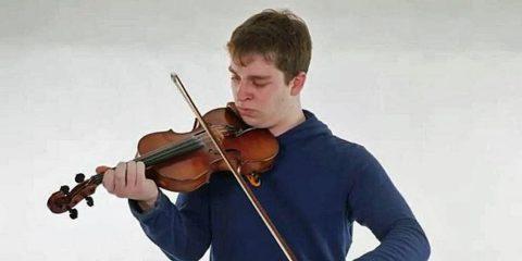 Andrew Caden fiddling