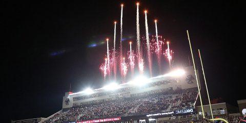 Fireworks at Alumni Stadium